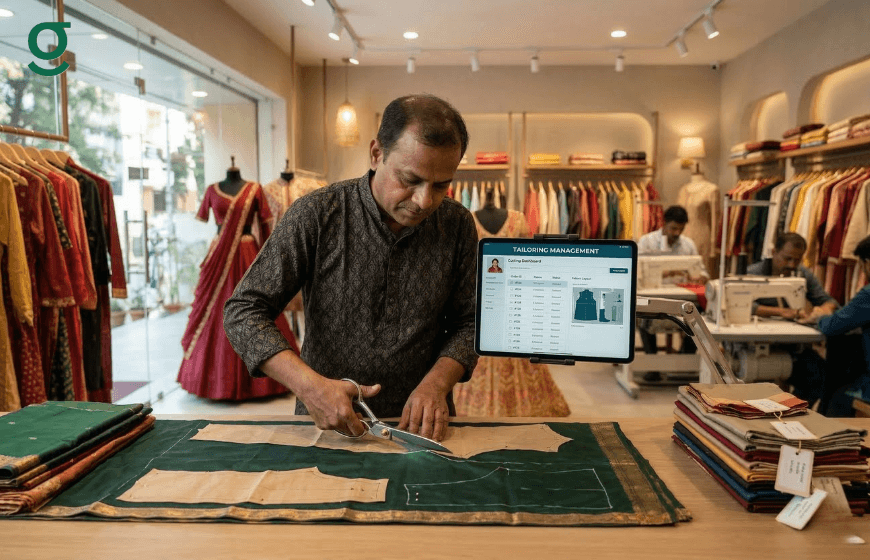 Tailoring software tracks garment cutting, orders, and production workflow in real time