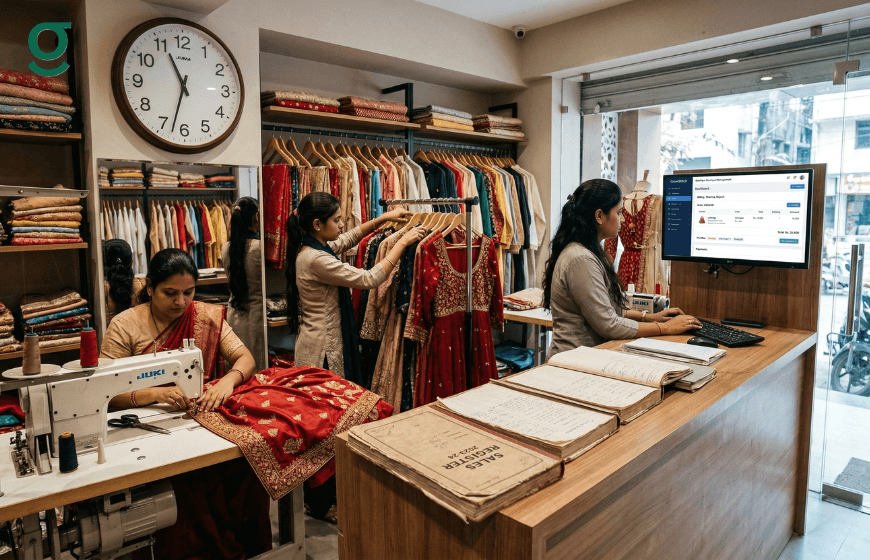 Bill book app simplifying billing, order tracking, and customer records in a boutique