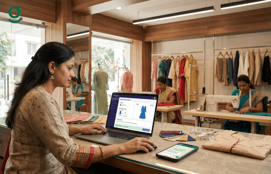 Online Tailor App used to manage orders and production workflow in boutique
