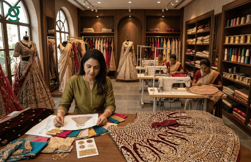 Tailoring application managing design and production workflow in boutique workshop