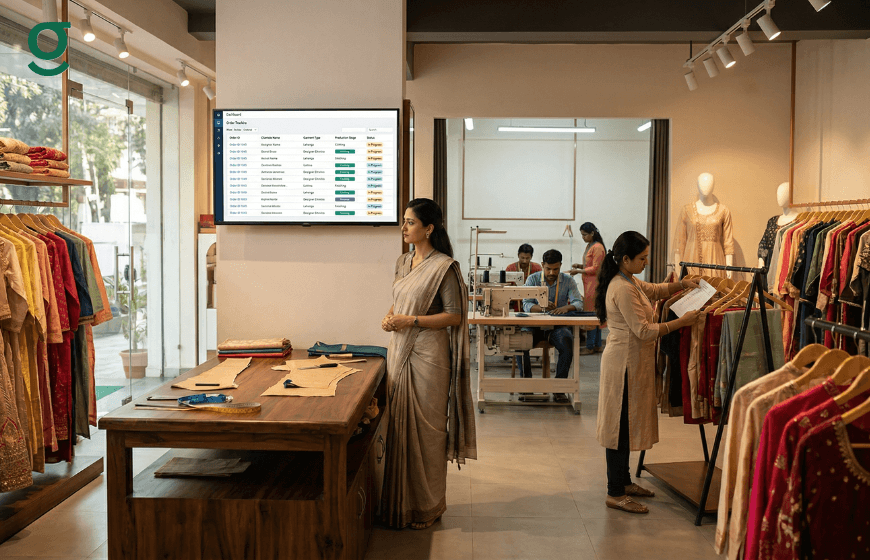 Tailoring Application tracking orders, managing production, and organizing boutique workflow