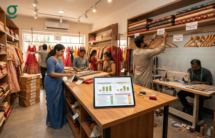 Tailoring Software helping a boutique team manage fabric inventory, orders, and tailoring workflow efficiently.
