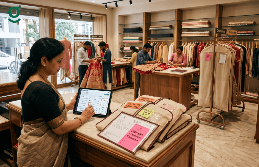 How Tailoring Software Helps Indian Boutiques Track Express Delivery Premium Charges | GrowStitch