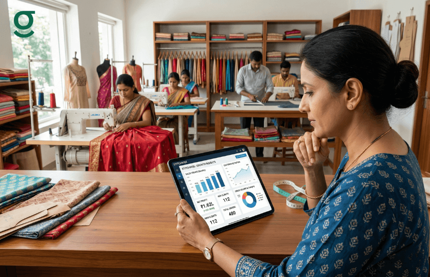 Tailoring Application tracking performance and production inside a boutique workspace.