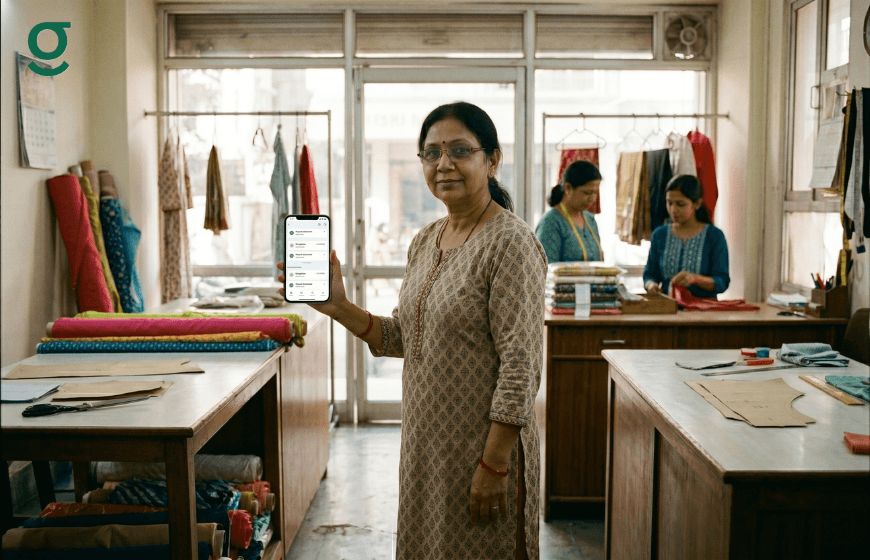 Tailor app used inside a boutique to manage tailoring orders and customer workflow.