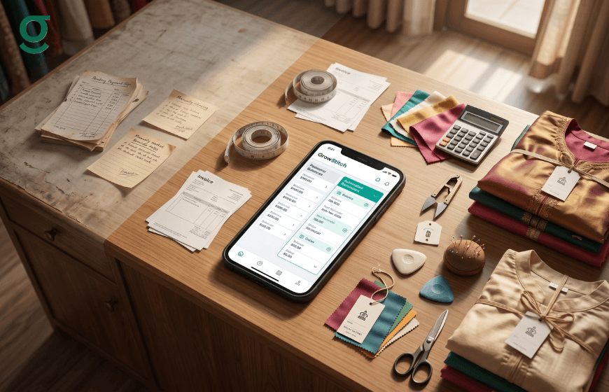 How a Tailor App Automates Payment Reminders and Reduces Pending Balances | GrowStitch