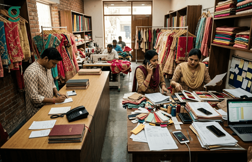 Tailoring application helping boutiques manage orders, fabrics, and customer records.