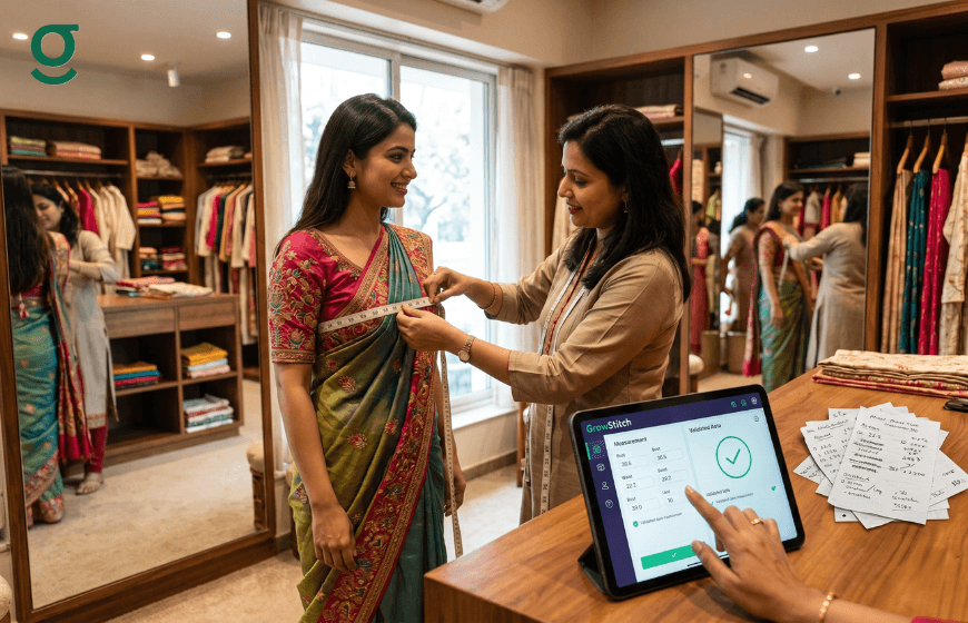 How an AI Tailor App Helps Indian Boutiques Capture Measurements Faster Without Errors | GrowStitch