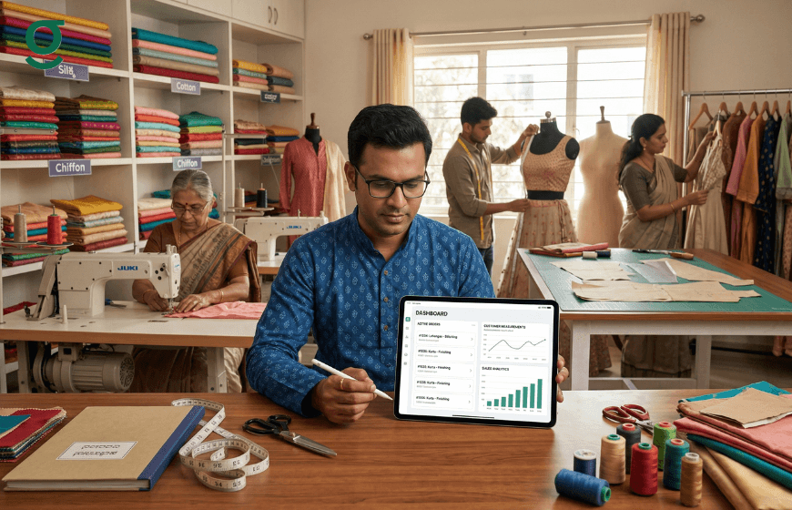Online Tailor App helps manage boutique orders, measurements, and production efficiently
