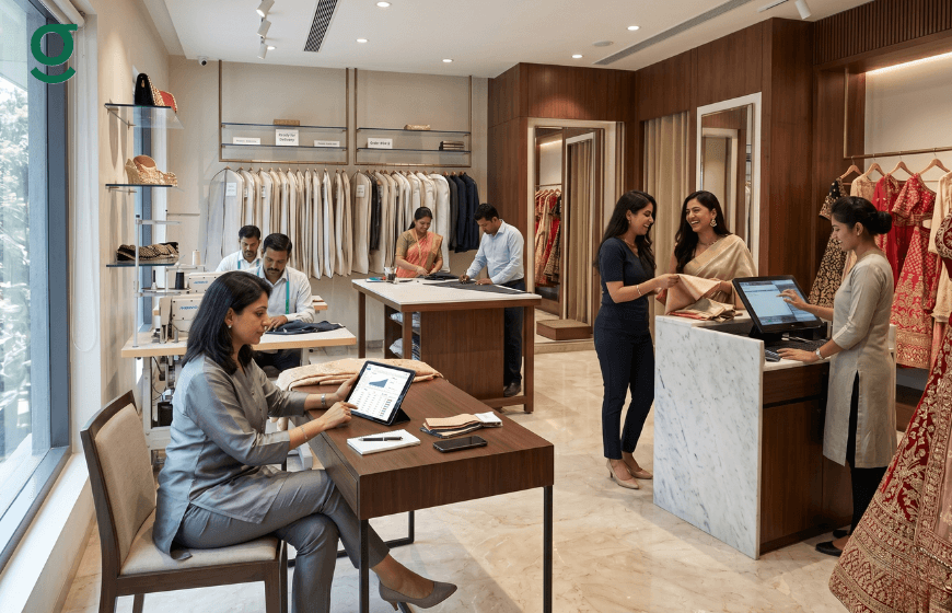 Boutique Management System Software managing customer orders, tailoring workflows, billing, and boutique operations.