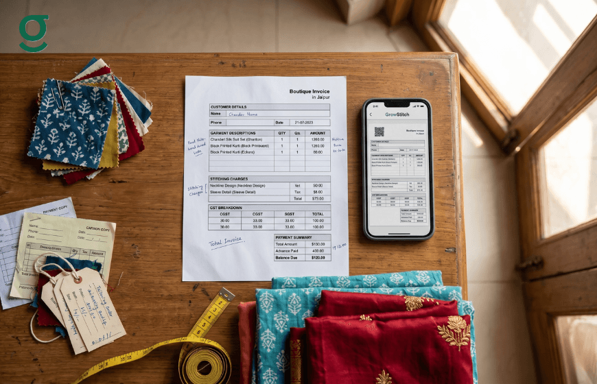 Professional Cloth Bill Format for Boutiques: What to Include and How to Automate It | GrowStitch
