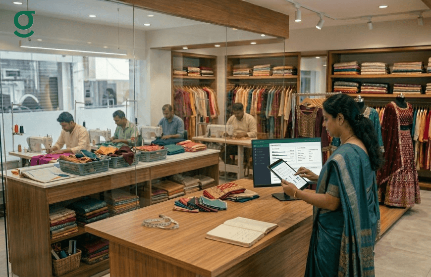 Boutique management system tracking orders and managing daily operations.