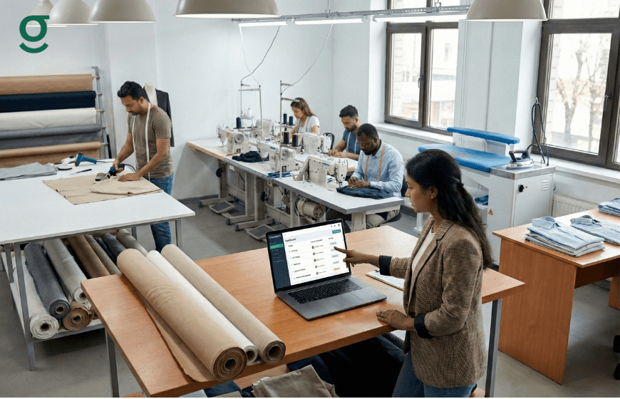 Tailoring Application used in a garment workshop to manage orders and production while tailors work across cutting and stitching units