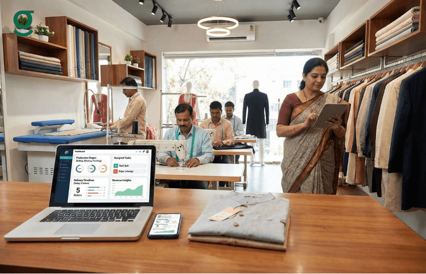 Boutique App used to manage tailoring orders and production in a modern fashion boutique.